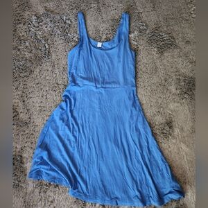 Elegant Blue Sleeveless Dress